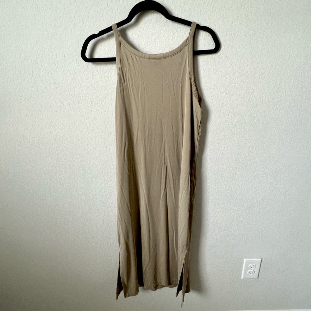 A new day tan maxi dress